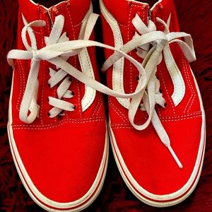 Old Skool Vans Red